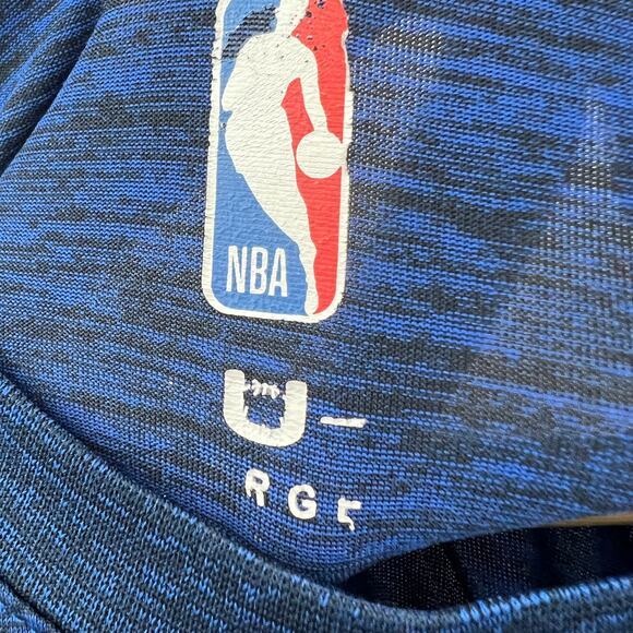 NBA LARGE Unisex Blue Fitted Golden State Warriors Basketball Tee Shirt T-Shirt - Picture 6 of 8